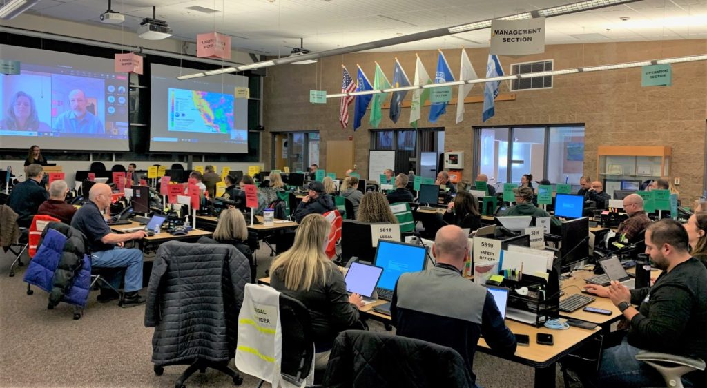 Regional partners meet at the Regional Emergency Operations Center
